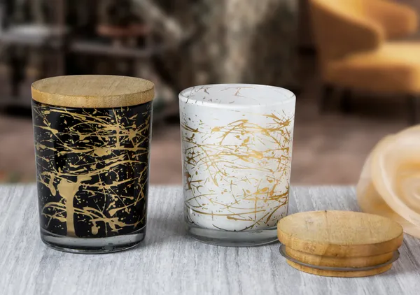 White_And_Black_Glass_Candles_with_wooden_Lid_|_Marble_Design_|_Set_Of_2_|_Scented_Candles