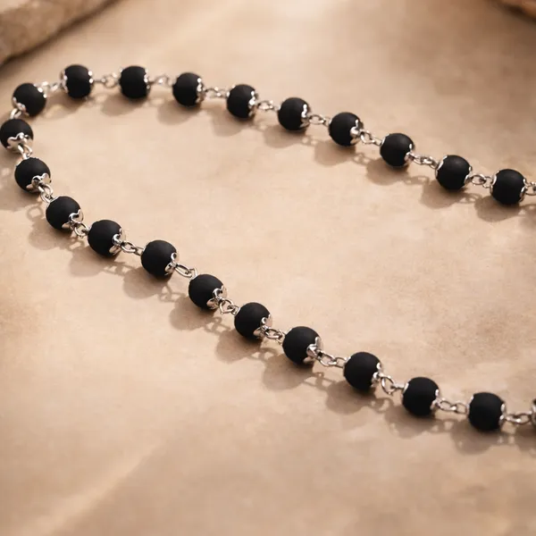 Silver_Plated_Karungali_Beads_Mala_Authentic_Ebony_Wood_Necklace_For_Protection_Default_Title