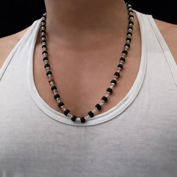 Silver_Plated_Karungali_Beads_Mala_Authentic_Ebony_Wood_Necklace_For_Protection_Default_Title