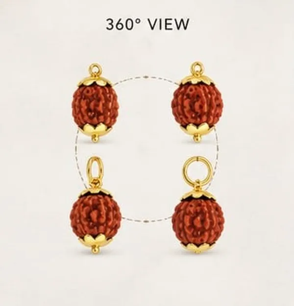 Panchamukhi_Rudraksha_Spiritual_Pendant_(Gold)