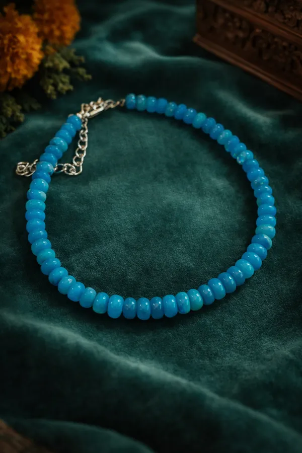 Gold_Plated_Modern_Rudraksha_Bracelet_And_Natural_Ethiopian_Opal_Bracelet_Turquoise_Blue_Genuine_Opal_Gemstone_Beaded_Bracelet_Pack_Of_2