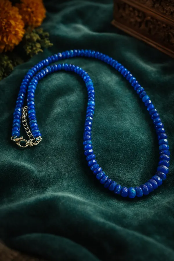 Natural_Karungali_Rudraksha_Mala_With_Gold_Finish_Sacred_Healing_Necklace_And_Natural_Blue_Ethiopian_Opal_Necklace_Genuine_Opal_Gemstone_Jewelry_Pack_Of_2