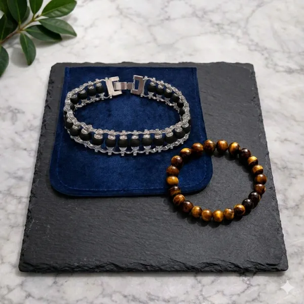 Tiger_Eye_Bracelet_Good_Health_Strength_Courage_Energy_And_Silver_Plated_Karungali_Bracelet_Natural_Ebony_Wood_Modern_Spiritual_Protection_Jewelry_Pack_Of_2