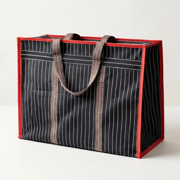 Striped_Reusable_Shopping_Tote_Bag_With_Red_Trim