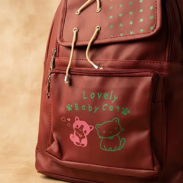 Lovely_Baby_Cats_Printed_School_Backpack_For_Kids