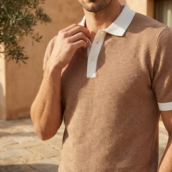 Textured_Knit_Polo_T-Shirt_With_Contrast_Collar