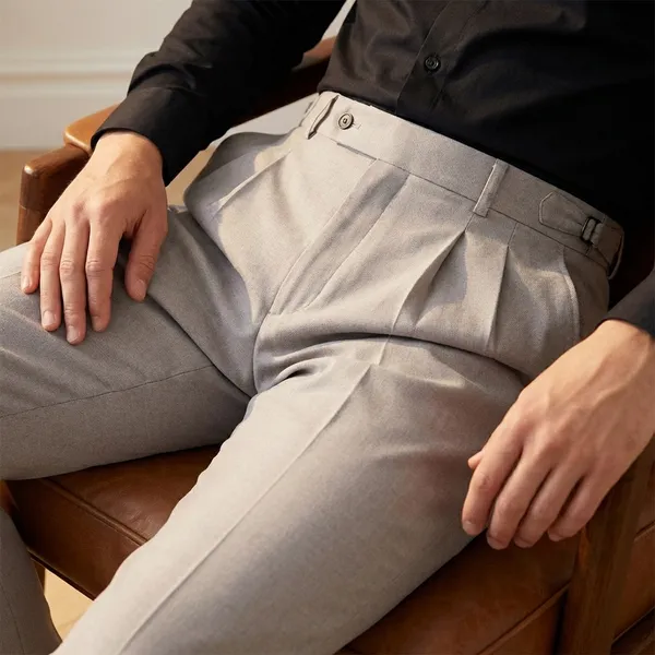 High-Waisted_Pleated_Formal_Trousers_-_Light_Grey