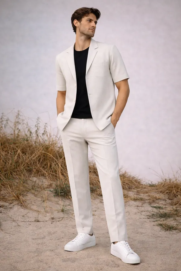 Short-Sleeve_White_Suit_Set_With_Black_T-Shirt