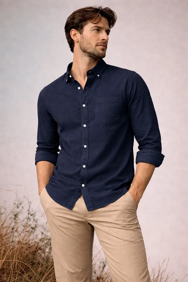 Navy_Blue_Button-Down_Casual_Shirt
