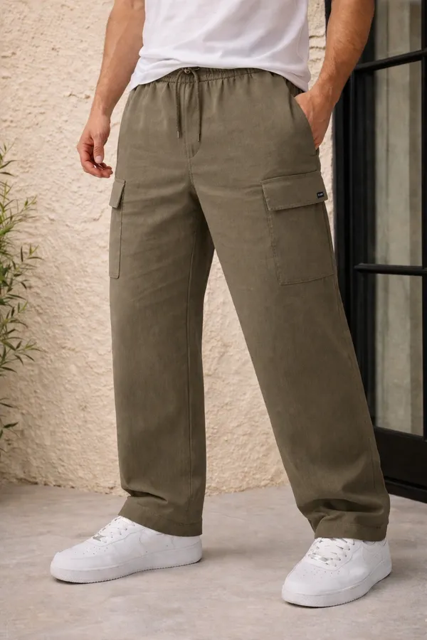 Olive_Green_Cargo_Pants_With_Multiple_Pockets