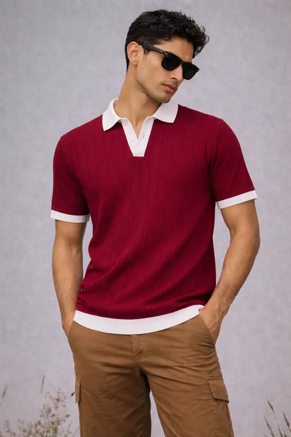 Maroon_Rugby_Collar_T-Shirt_With_White_Contrast_Trim
