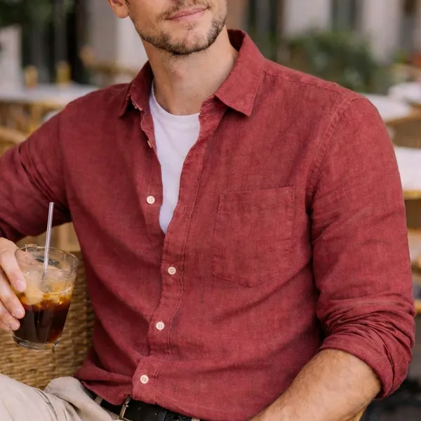 Burgundy_Long_Sleeve_Casual_Shirt