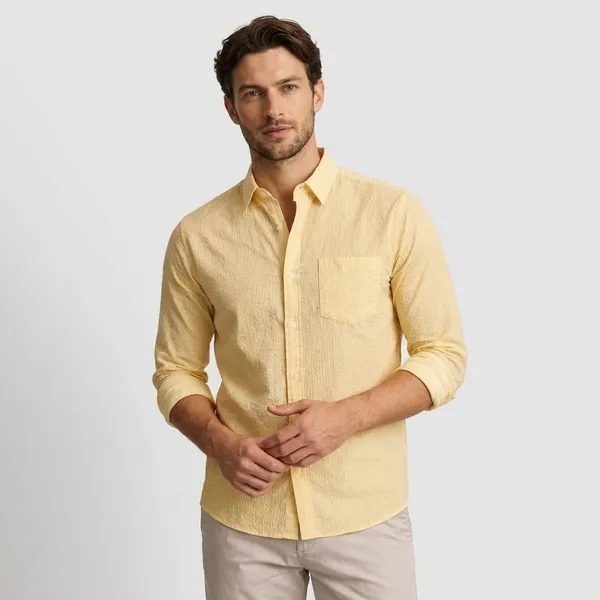 Linen_Casual_Full_Sleeve_Shirt_-_Light_Yellow