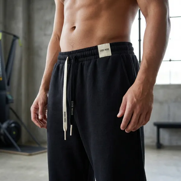 Black_Relaxed_Fit_Jogger_Pants_With_Drawstring