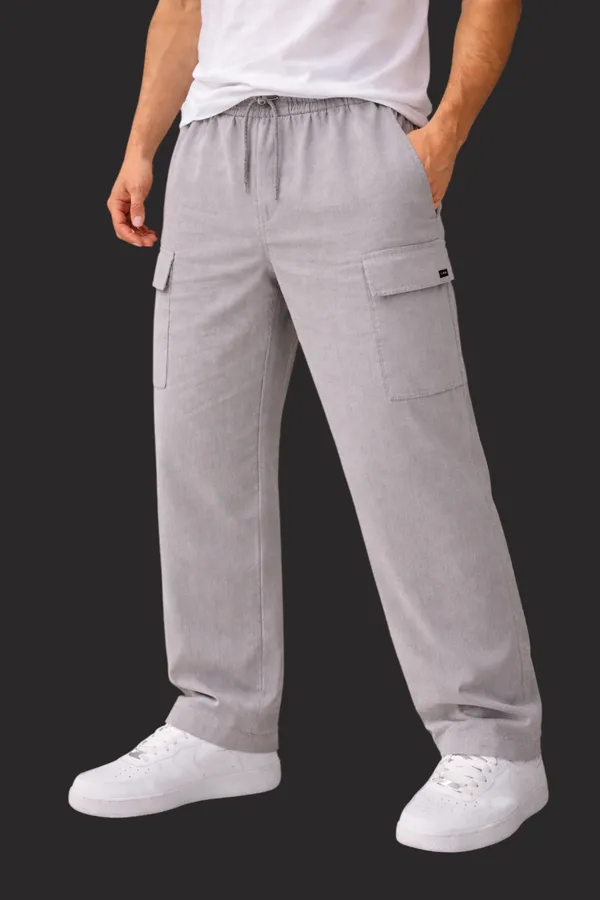 Grey_Cargo_Pants_With_Drawstring_And_Pockets