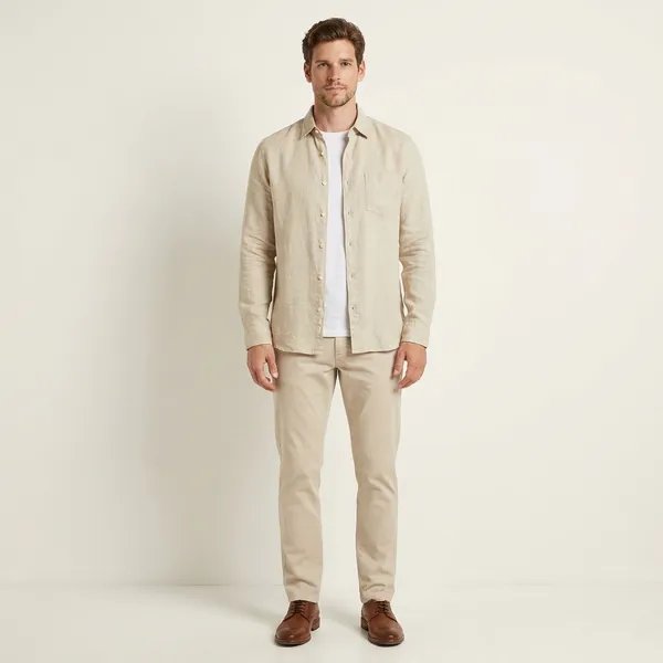 Beige_Casual_Shirt_-_Full_Sleeve_Button-Down