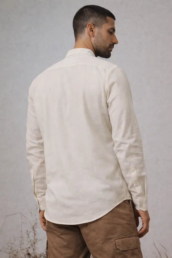 Classic_Beige_Linen_Shirt_-_Full_Sleeves,_Button-Down_Casual_Wear