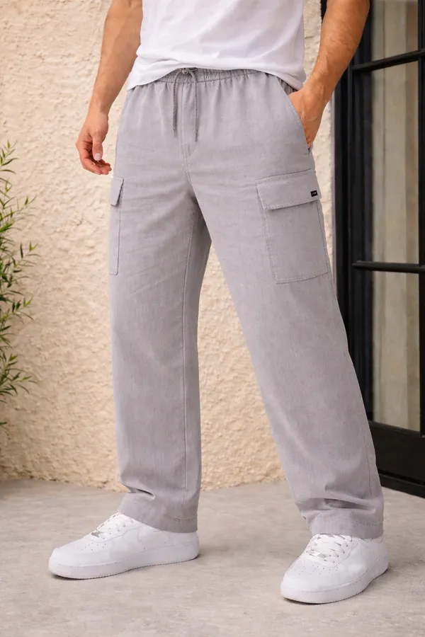 Grey_Cargo_Pants_With_Drawstring_And_Pockets