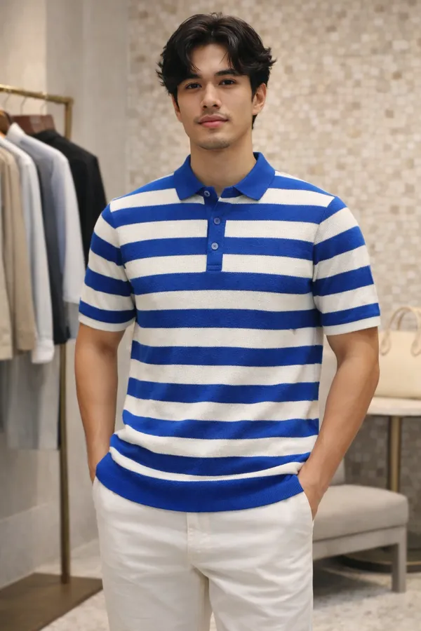 Blue_And_White_Striped_Polo_T-Shirt