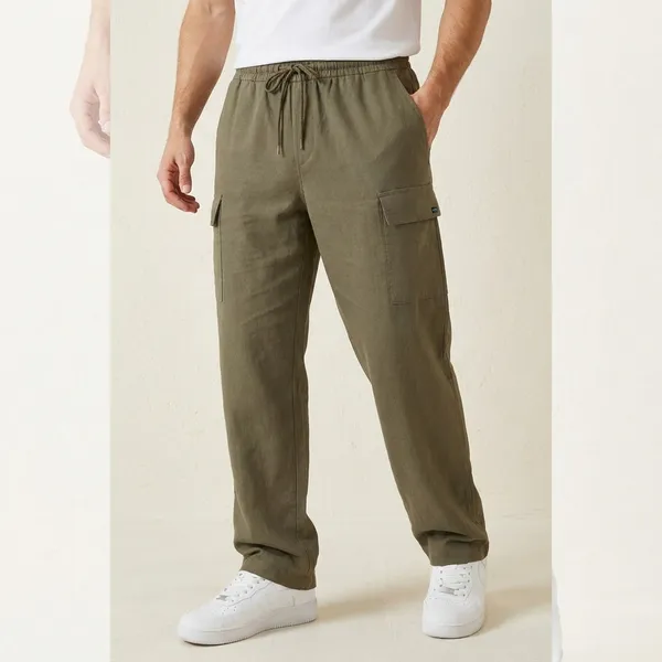 Olive_Green_Cargo_Pants_With_Multiple_Pockets