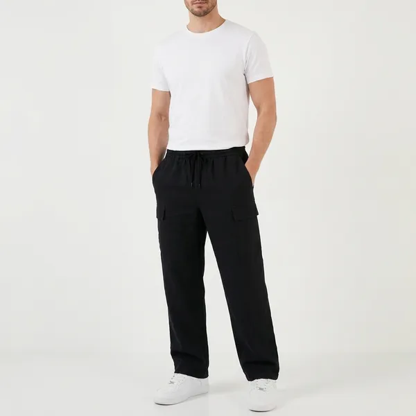 Black_Cargo_Jogger_Pants_With_Drawstring