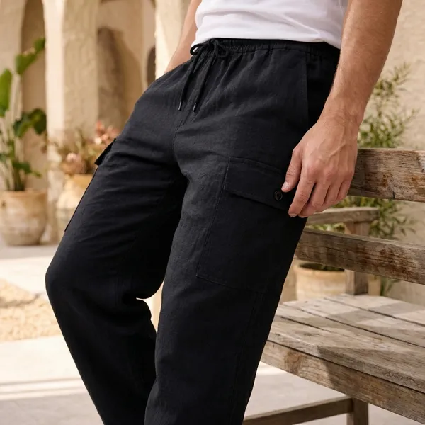 Black_Cargo_Jogger_Pants_With_Drawstring
