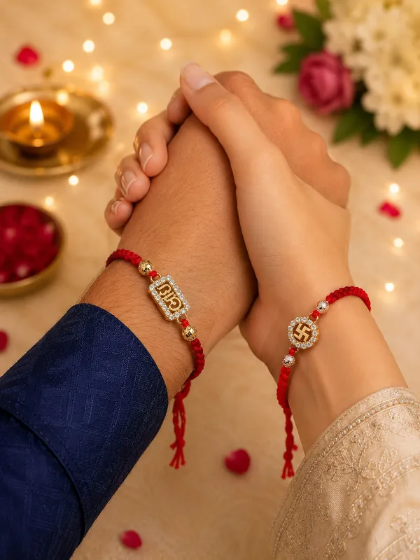 Golden_Blessings_Swastik_Rakhi_Set