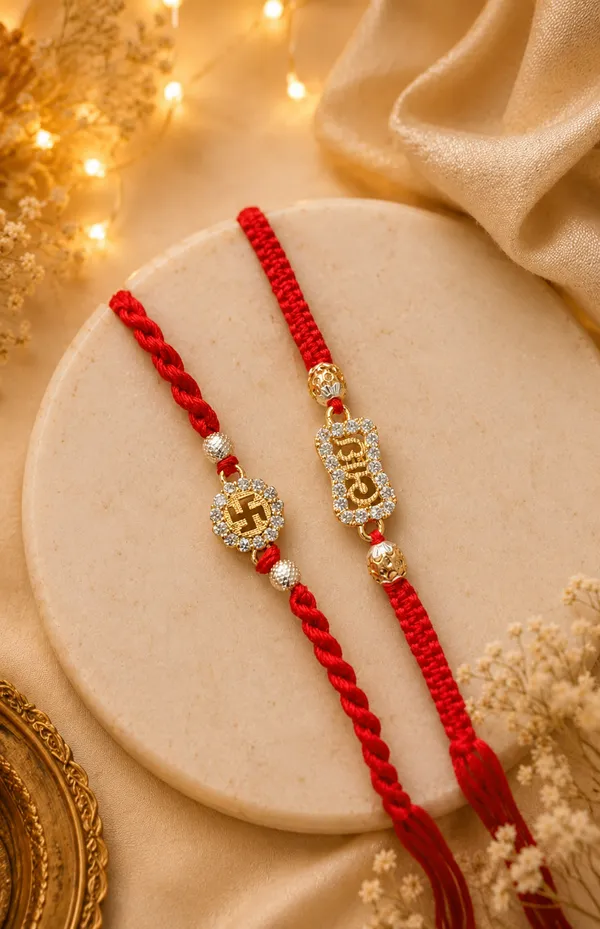 Golden_Blessings_Swastik_Rakhi_Set