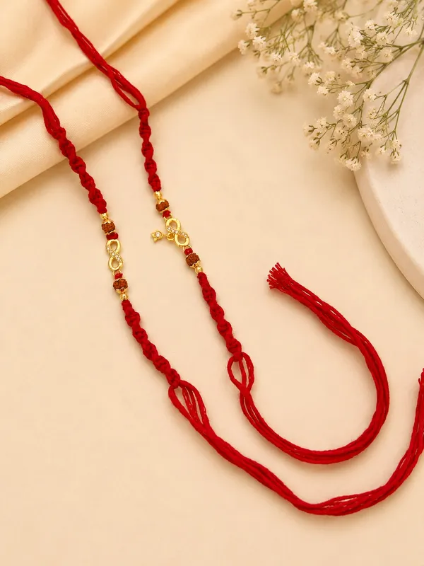 Golden_Infinity_Rudraksha_Rakhi_Duo