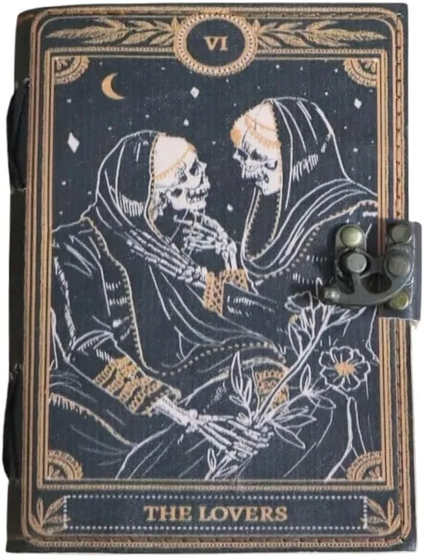 Hocus_Pocus_Leather_Journal_For_Halloween_Decorations_With_Lock_Clasp