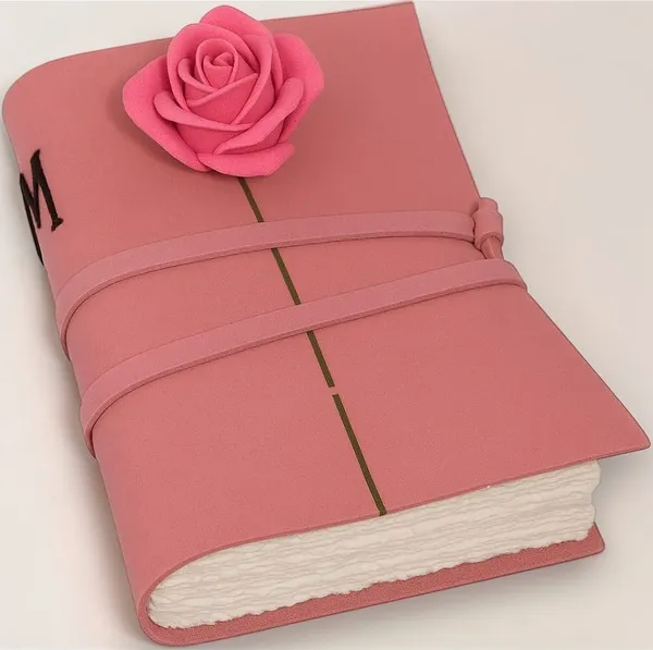 Blank_Leather_Journal_Notebook_For_Girls_And_Women_With_Flower