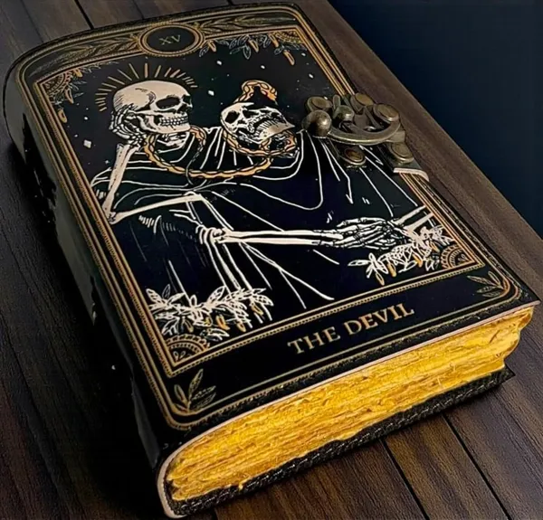 Book_Of_Spells_Leather_Bound_Journal_|_Deckle_Edge_Paper_Grimoire_Printed_Diary_|_Spiral_Gothic_Antique_Vintage_Book_For_Men_And_Women_|_The_Devil