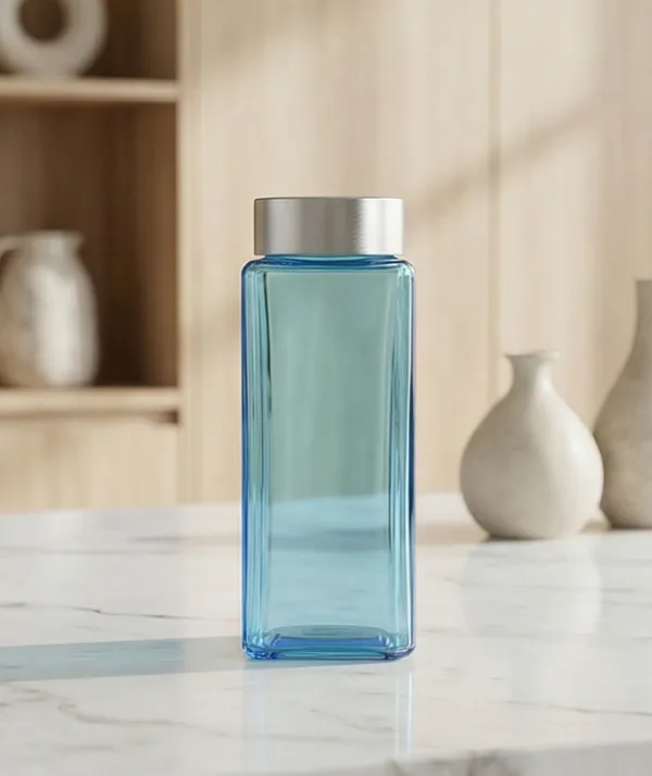 Glass_Square_Light_Blue_Water_Bottle_500_Ml