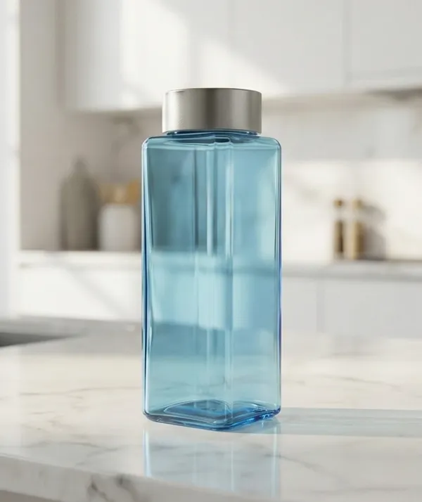 Glass_Square_Light_Blue_Water_Bottle_500_Ml