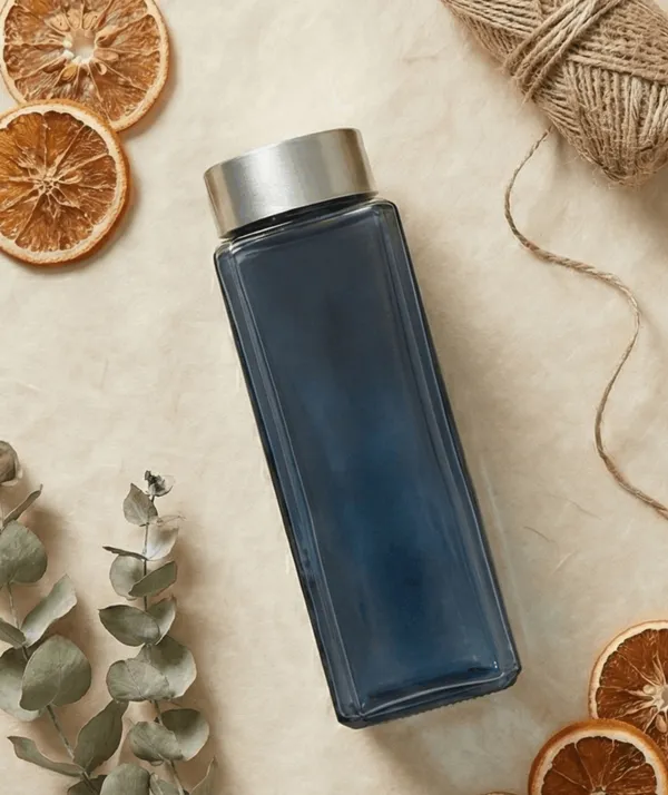 Glass_Square_Dark_Blue_Water_Bottle_750_Ml