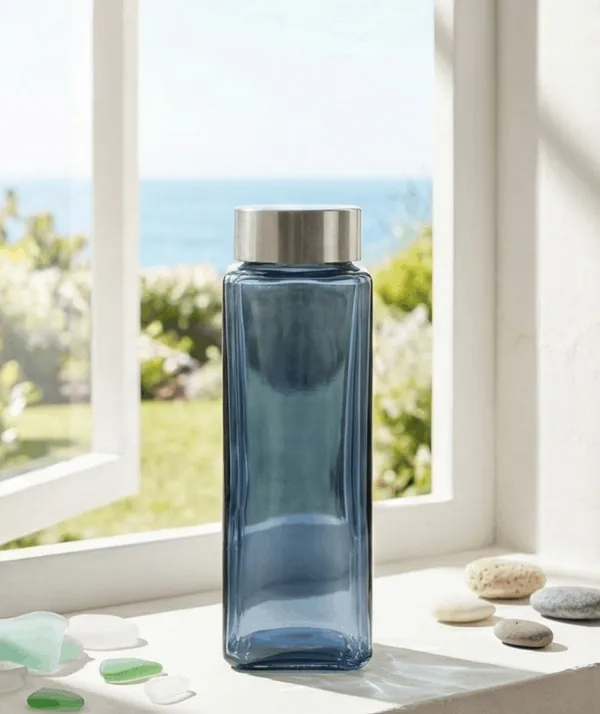 Glass_Square_Dark_Blue_Water_Bottle_750_Ml