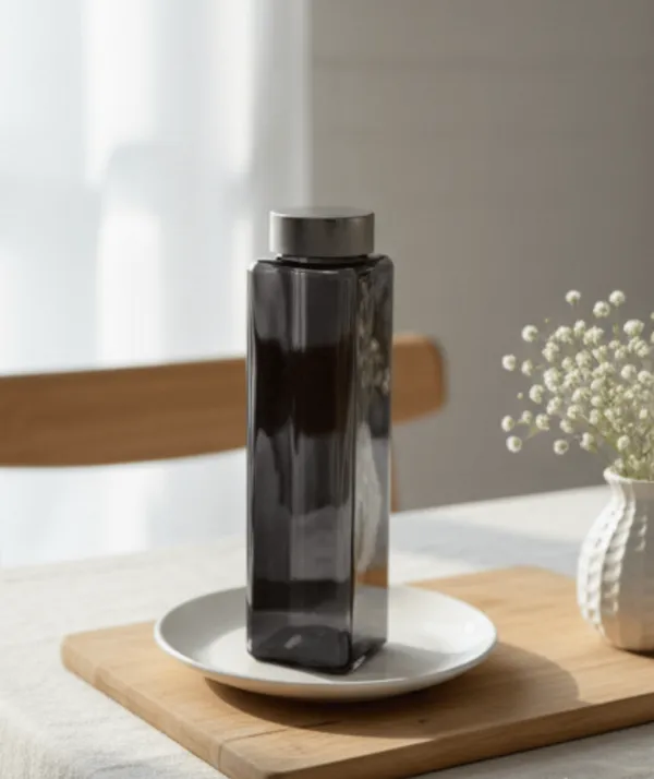 Glass_Square_Grey_Water_Bottle_With_Steel_Lid_750_Ml