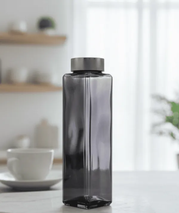 Glass_Square_Grey_Water_Bottle_With_Steel_Lid_750_Ml