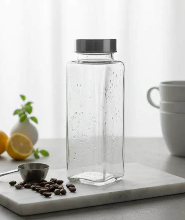 Glass_Square_Clear_Leakproof_Steel_Lid_Glass_Bottle_500_Ml
