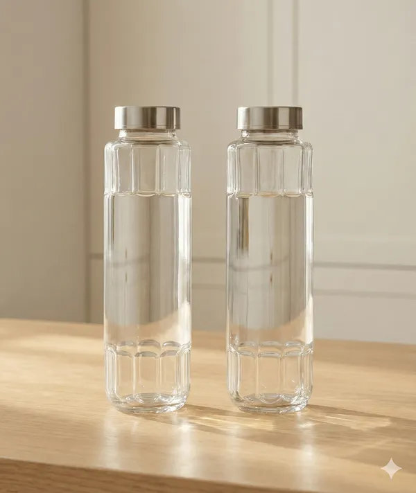 Glass_Square_Clear_Water_Bottle_Set_Of_2_750_Ml