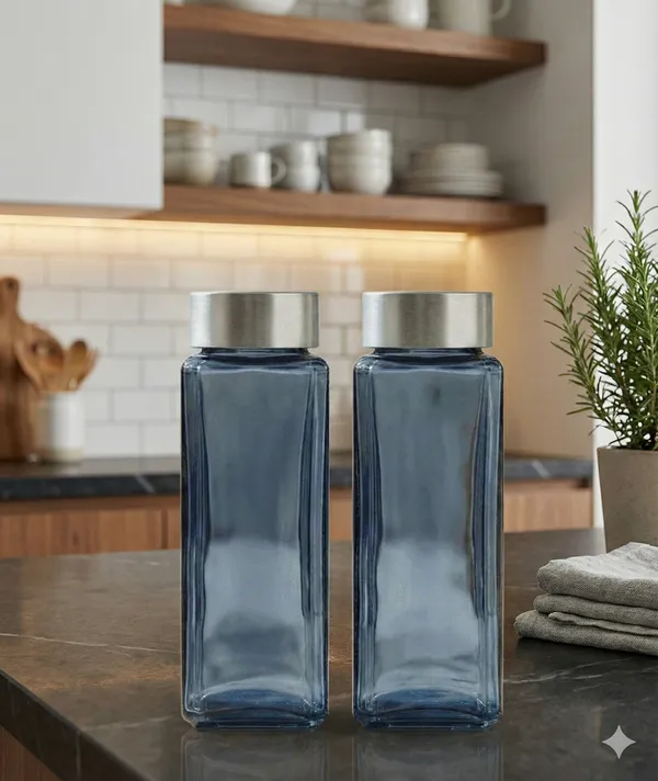 Glass_Square_Navy_Blue_Glass_Bottle_Pack_Of_2_500_Ml
