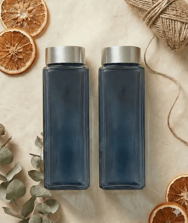 Glass_Square_Navy_Blue_Glass_Bottle_Pack_Of_2_500_Ml