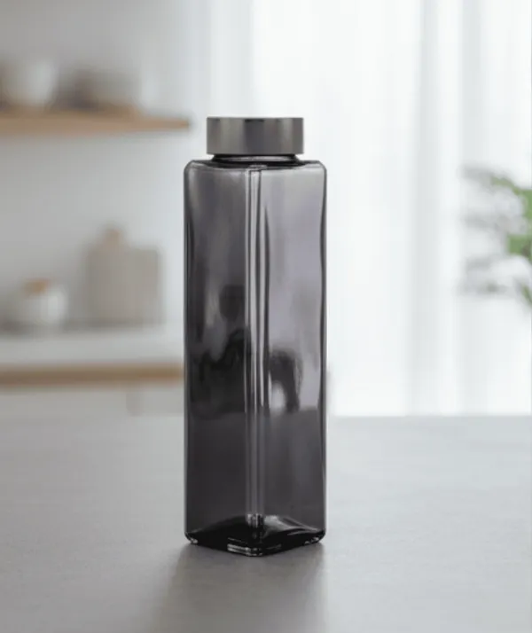 Glass_Square_Grey_Glass_Bottle_Pack_Of_2