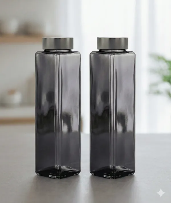 Glass_Square_Smoky_Grey_Glass_Bottle_Pack_Of_2