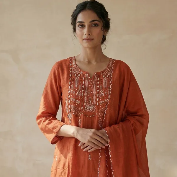 Rust_Orange_Mul_Chanderi_Kurta_Suit