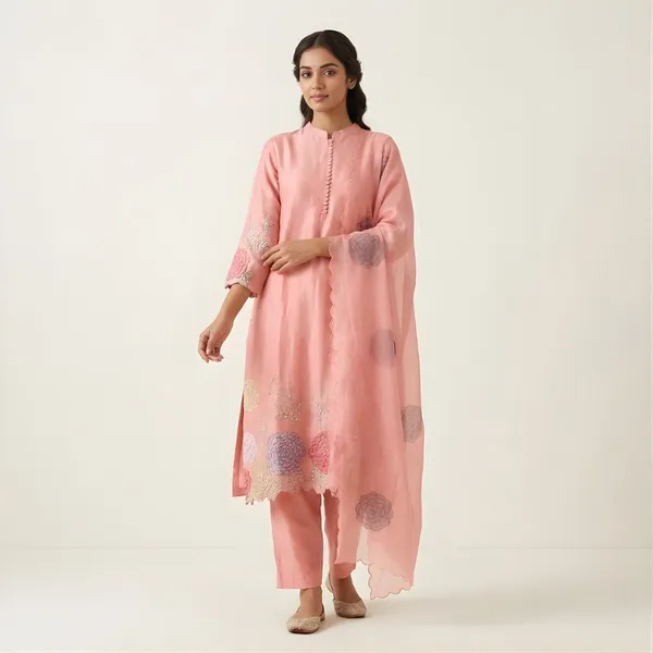 Dola_Silk_Kurta_Suit_With_Hand_Embroidery