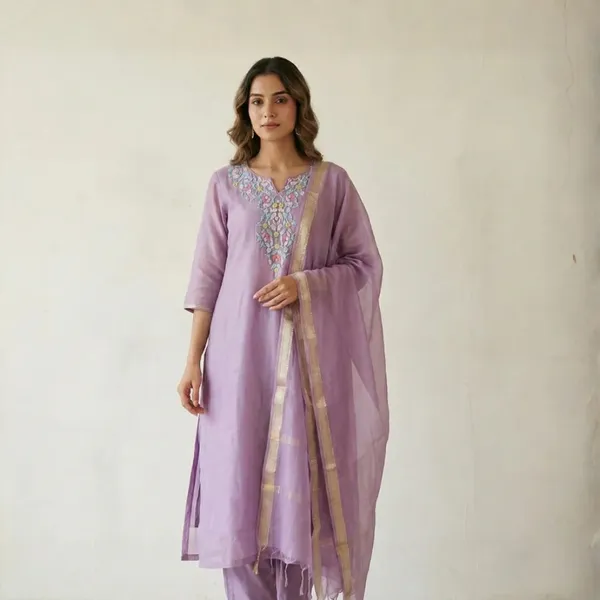 Mul_Chanderi_Kurta_Suit_With_Hand_Embroidery