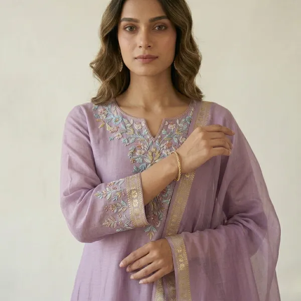 Mul_Chanderi_Kurta_Suit_With_Hand_Embroidery