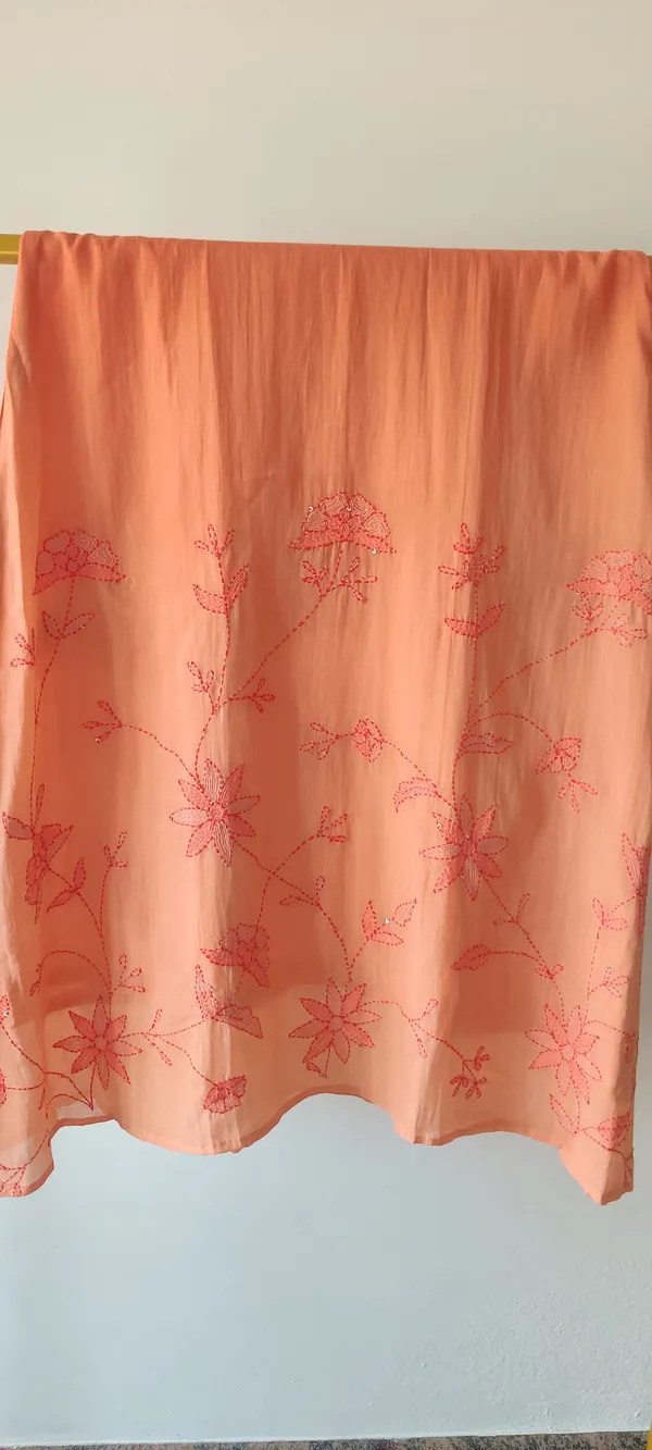 Orange_Pure_Mul_Chanderi_Suit_Set_For_Women