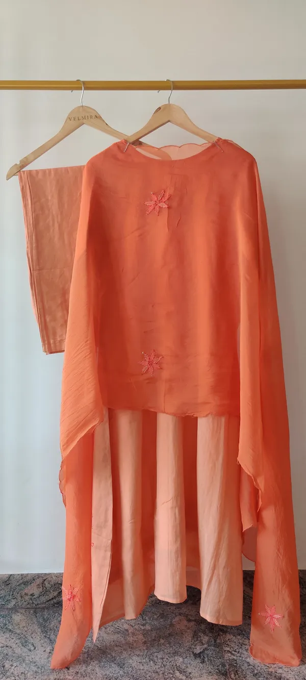 Orange_Pure_Mul_Chanderi_Suit_Set_For_Women